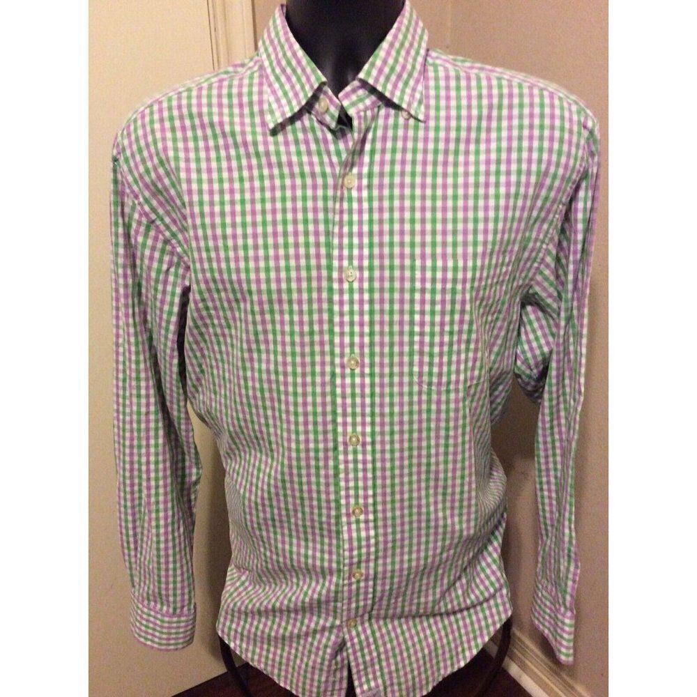 Vinyard Vines Murray Shirt Men's M Medium Shep And Ian Long Sleeve Button